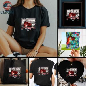Brad Keselowski Checkered Flag Sports Build Submarines.com Patriotic Car T Shirt