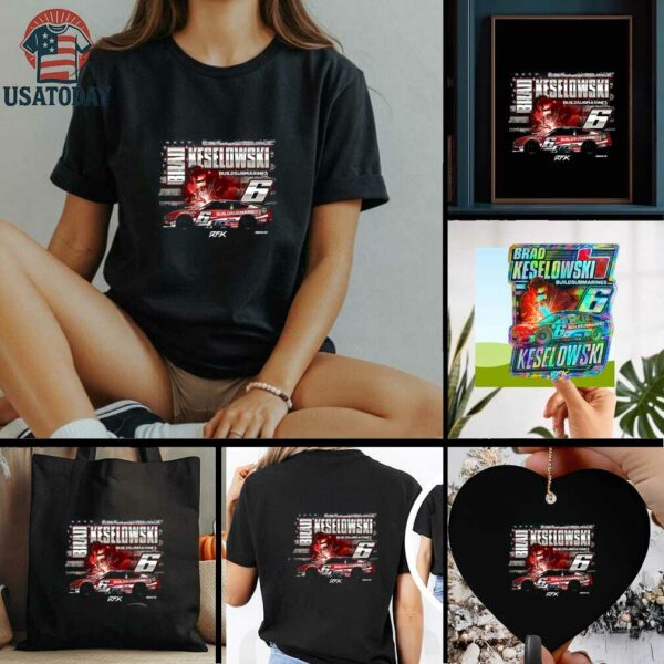 Brad Keselowski Checkered Flag Sports Build Submarines.com Patriotic Car T Shirt