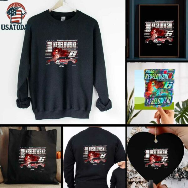 Brad Keselowski Checkered Flag Sports Build Submarines.com Patriotic Car T Shirt