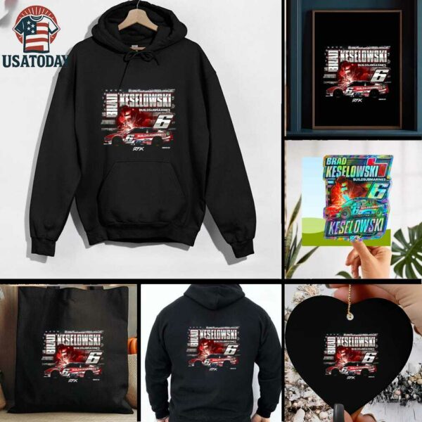 Brad Keselowski Checkered Flag Sports Build Submarines.com Patriotic Car T Shirt
