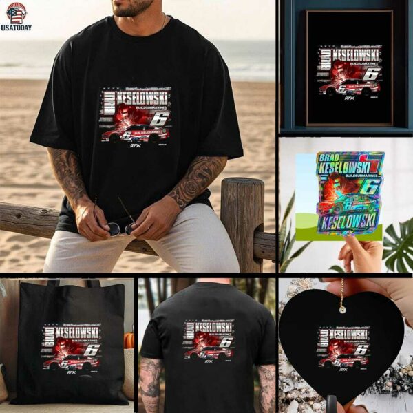 Brad Keselowski Checkered Flag Sports Build Submarines.com Patriotic Car T Shirt