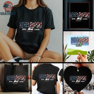 Brad Keselowski Heather BuildSubmarines.com Patriotic Car T Shirt
