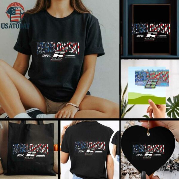 Brad Keselowski Heather BuildSubmarines.com Patriotic Car T Shirt