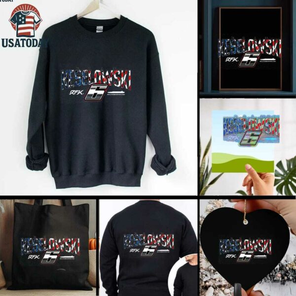 Brad Keselowski Heather BuildSubmarines.com Patriotic Car T Shirt