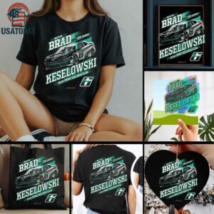 Brad Keselowski RFK Racing Black Car T Shirt