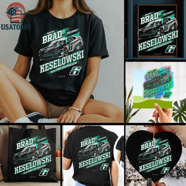 Brad Keselowski RFK Racing Black Car T Shirt