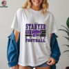 Brad Stanyer K State Wildcats Ash NIL Striped Short Sleeve Player T Shirt