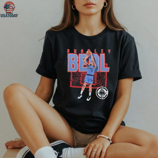 Bradley Beal Los Angeles Clippers shattered autographed shirt