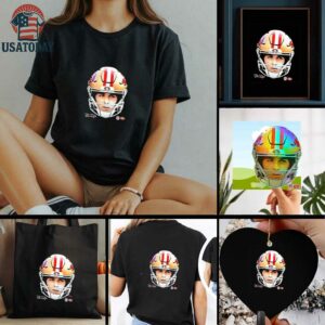 Brock Purdy San Francisco 49ers football helmet head player signature shirt