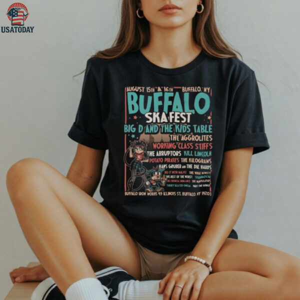 Buffalo Ska Fest 2025 August 15 16 At Buffalo Iron Works New York Betty Boop Shirts