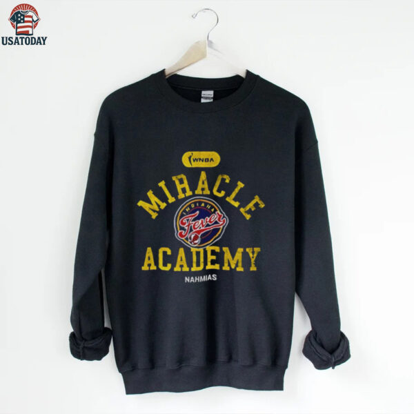 Caitlin Clark wearing Indiana Fever Miracle Academy WNBA Basketball shirt
