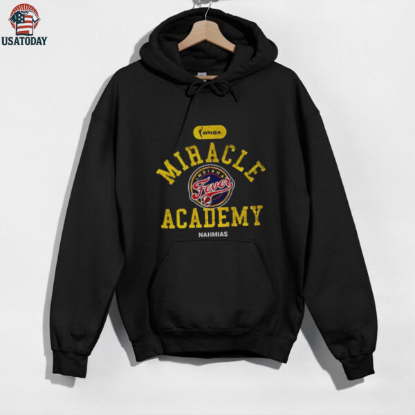 Caitlin Clark wearing Indiana Fever Miracle Academy WNBA Basketball shirt