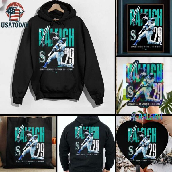 Cal Raleigh Seattle Mariners Single Season Catcher Home Run Record T Shirts