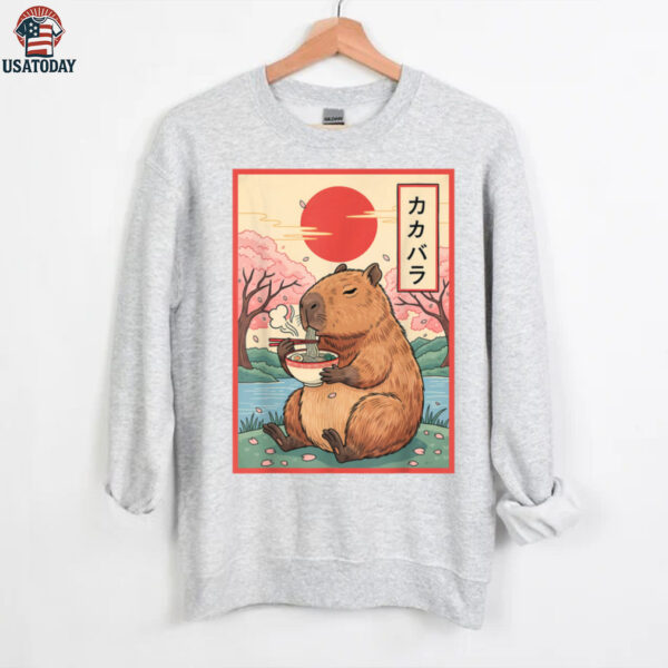 Capybara Anime Graphic Ra Kawaii Japanese Vintage Capy Shirt