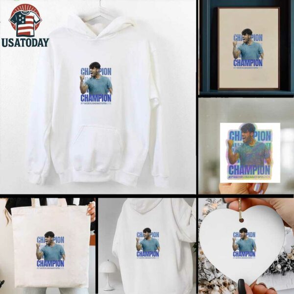 Carlos Alcaraz ATP masters champion Cincinnati open 2025 victory pose shirt