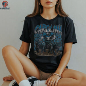 Carolina Panther Football Skull Vintage Shirt