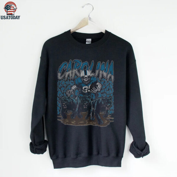 Carolina Panther Football Skull Vintage Shirt