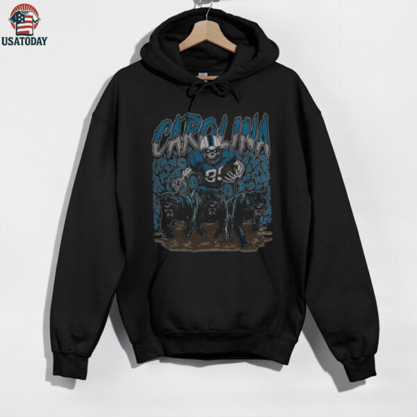 Carolina Panther Football Skull Vintage Shirt