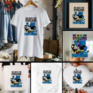 Carolina Panthers We beat the Pittsburgh Steelers NFL 2025 cartoon shirt