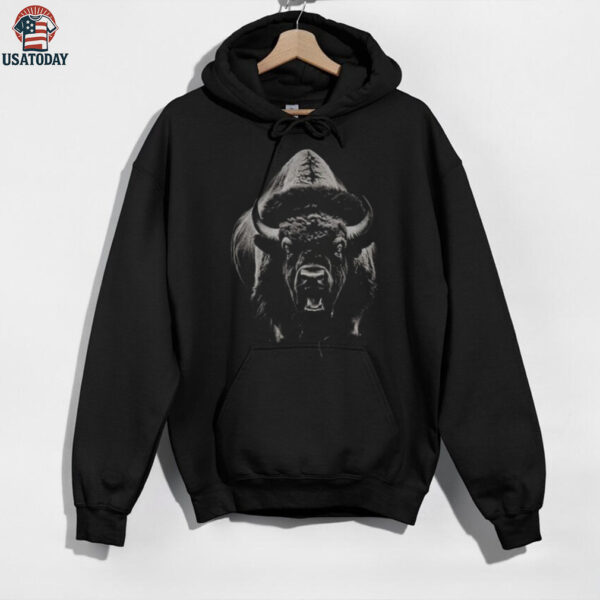 Charging Buffalo Majestic Bison Graphic shirt