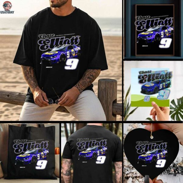 Chase Elliott Hendrick Motorsports Team Collection Black Shirt