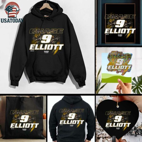 Chase Elliott Hendrick Motorsports Team Collection Camo T Shirts