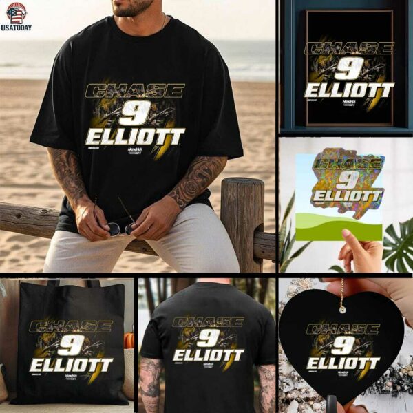 Chase Elliott Hendrick Motorsports Team Collection Camo T Shirts