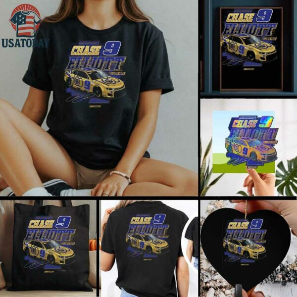 Chase Elliott Hendrick Motorsports Team Collection NAPA 100th Anniversary Car T Shirts