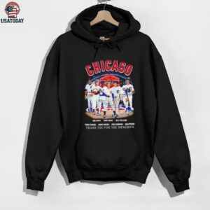 Chicago Cubs Ron Santo and Legends thank you for the memories signatures shirt