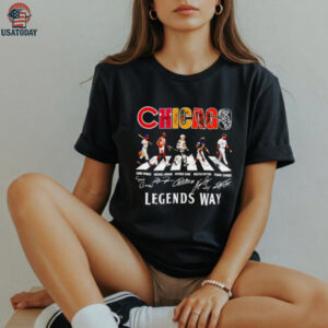 Chicago sports teams players legends way Abbey Road shirt