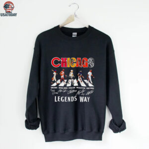 Chicago sports teams players legends way Abbey Road shirt