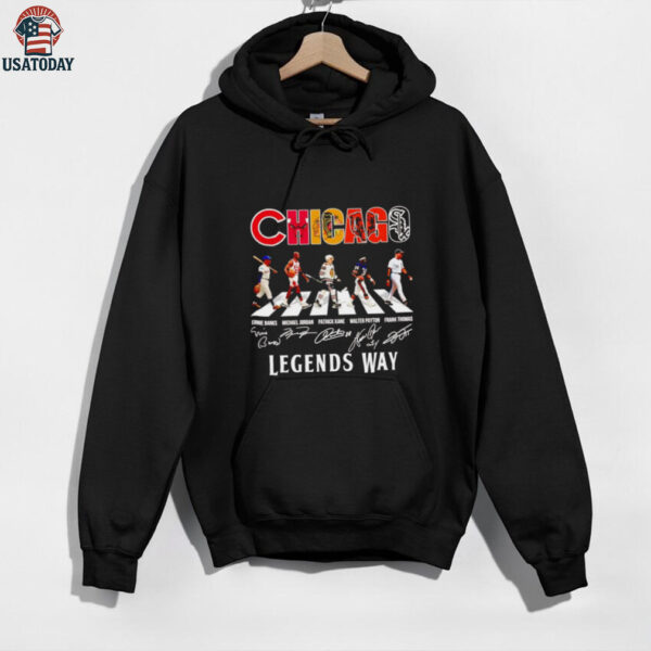 Chicago sports teams players legends way Abbey Road shirt