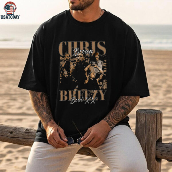 Chris Brown Breezy Bowl XX Tour Vintage Shirt