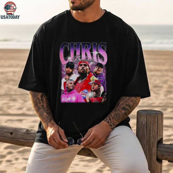 Chris Brown Y2K Hip Hop Retro Breezy 2000s R&B Music Concert Shirt