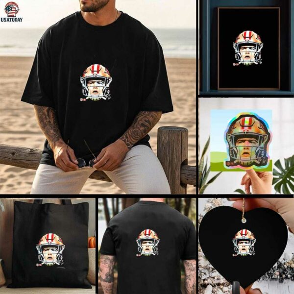 Christian McCaffrey 49ers Football Big Head Signature shirt