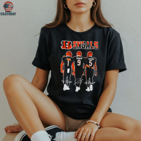 Cincinnati Bengals Chase Burrow Higgins Signatures Shirt