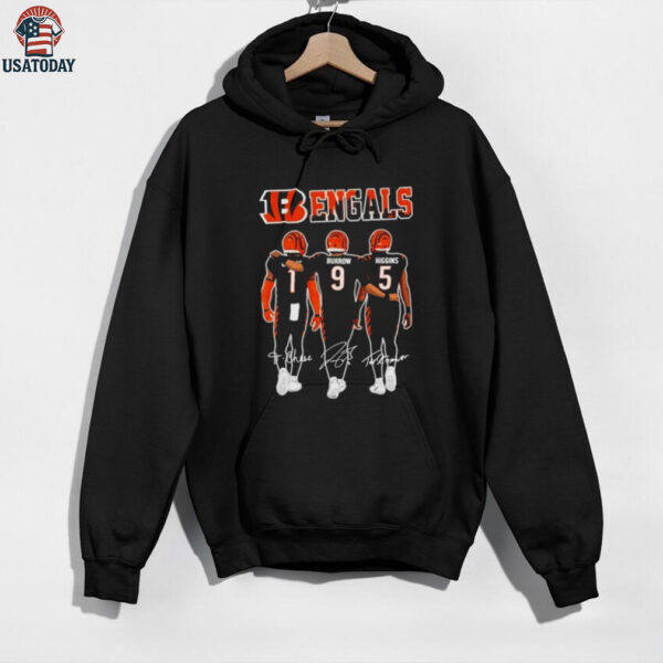 Cincinnati Bengals Chase Burrow Higgins Signatures Shirt