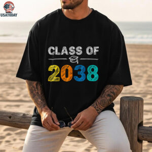 Class Of 2038 Grow With Me First Day Of School Graduation Shirt