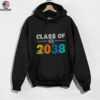 Class Of 2038 Grow With Me First Day Of School Graduation Shirt