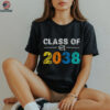 Class Of 2038 Grow With Me First Day Of School Graduation Shirt