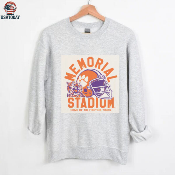 Clemson 55th Anniversary Tiger Paw Football Ringer Shirt