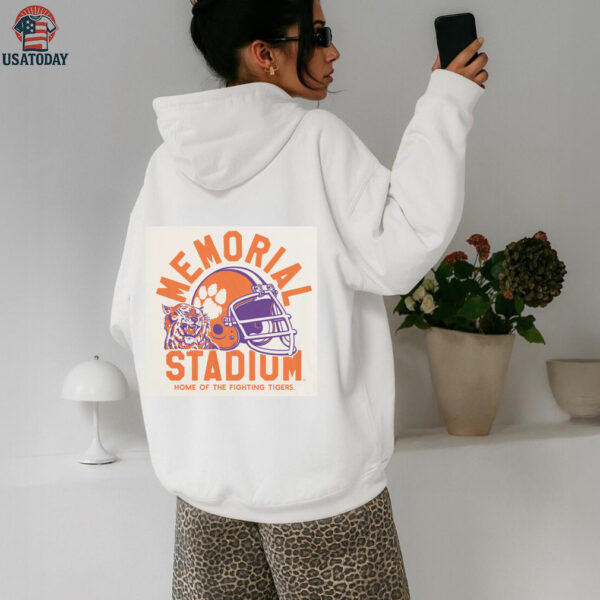 Clemson 55th Anniversary Tiger Paw Football Ringer Shirt
