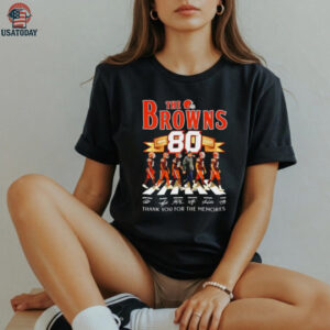 Cleveland Browns 80 years 1946 2026 thank you for the memories shirt