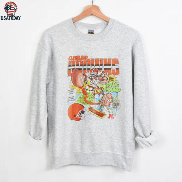 Cleveland Browns football NFL touchdown comic shirt