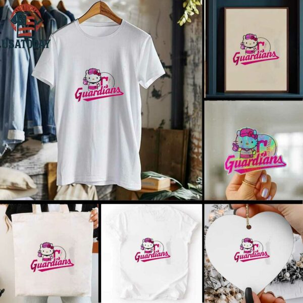 Cleveland Guardians Hello Kitty 2025 Baseball shirt