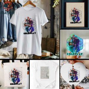 Coldplay 2025 2 Slide Music Of The Spheres Tour Shirt