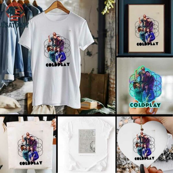 Coldplay 2025 2 Slide Music Of The Spheres Tour Shirt