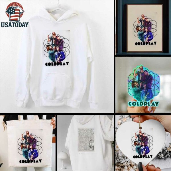 Coldplay 2025 2 Slide Music Of The Spheres Tour Shirt