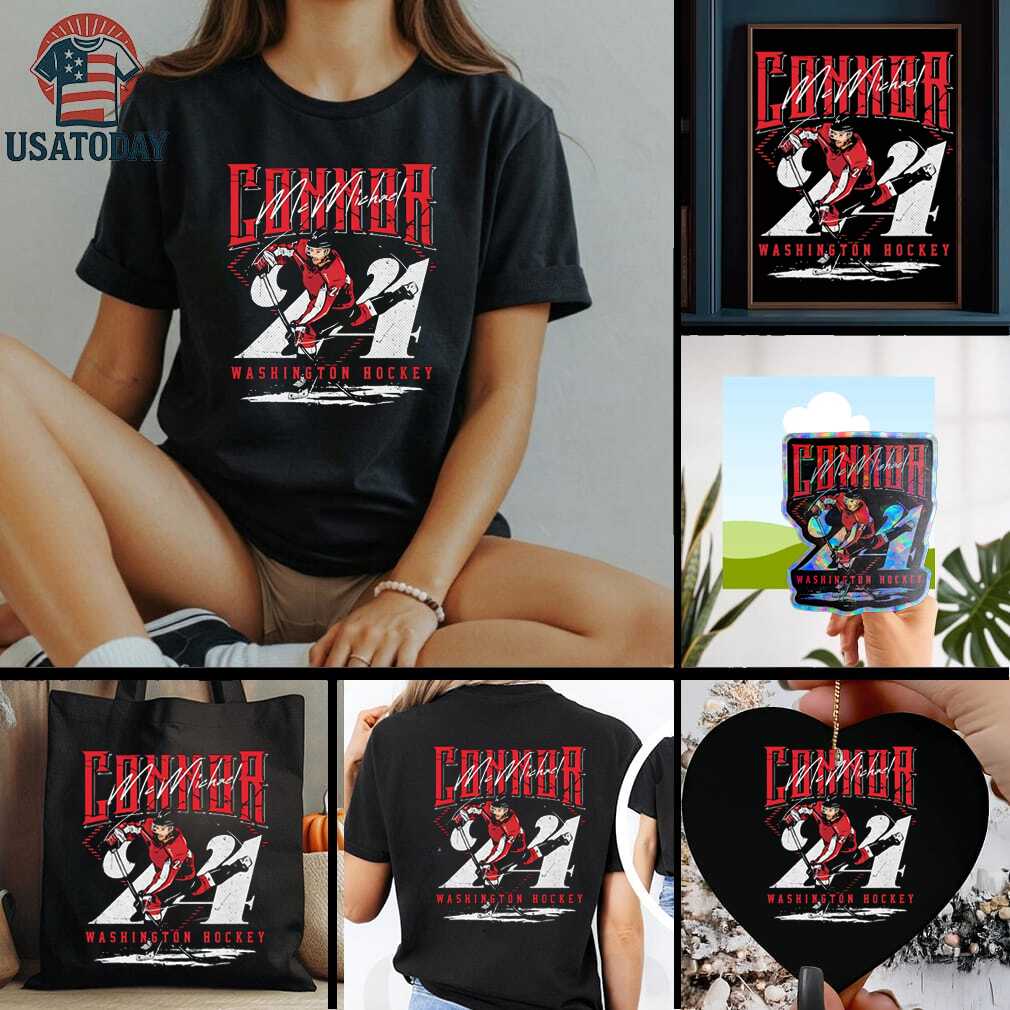 Connor McMichael Washington Capitals Hockey signature shirt Connor McMichael Washington Capitals Hockey signature shirt