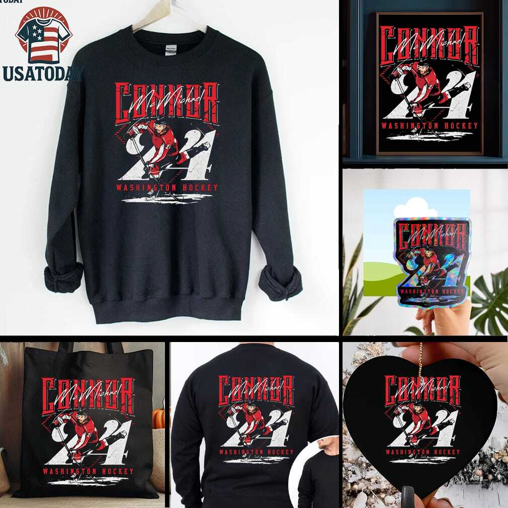 Connor McMichael Washington Capitals Hockey signature shirt Connor McMichael Washington Capitals Hockey signature shirt